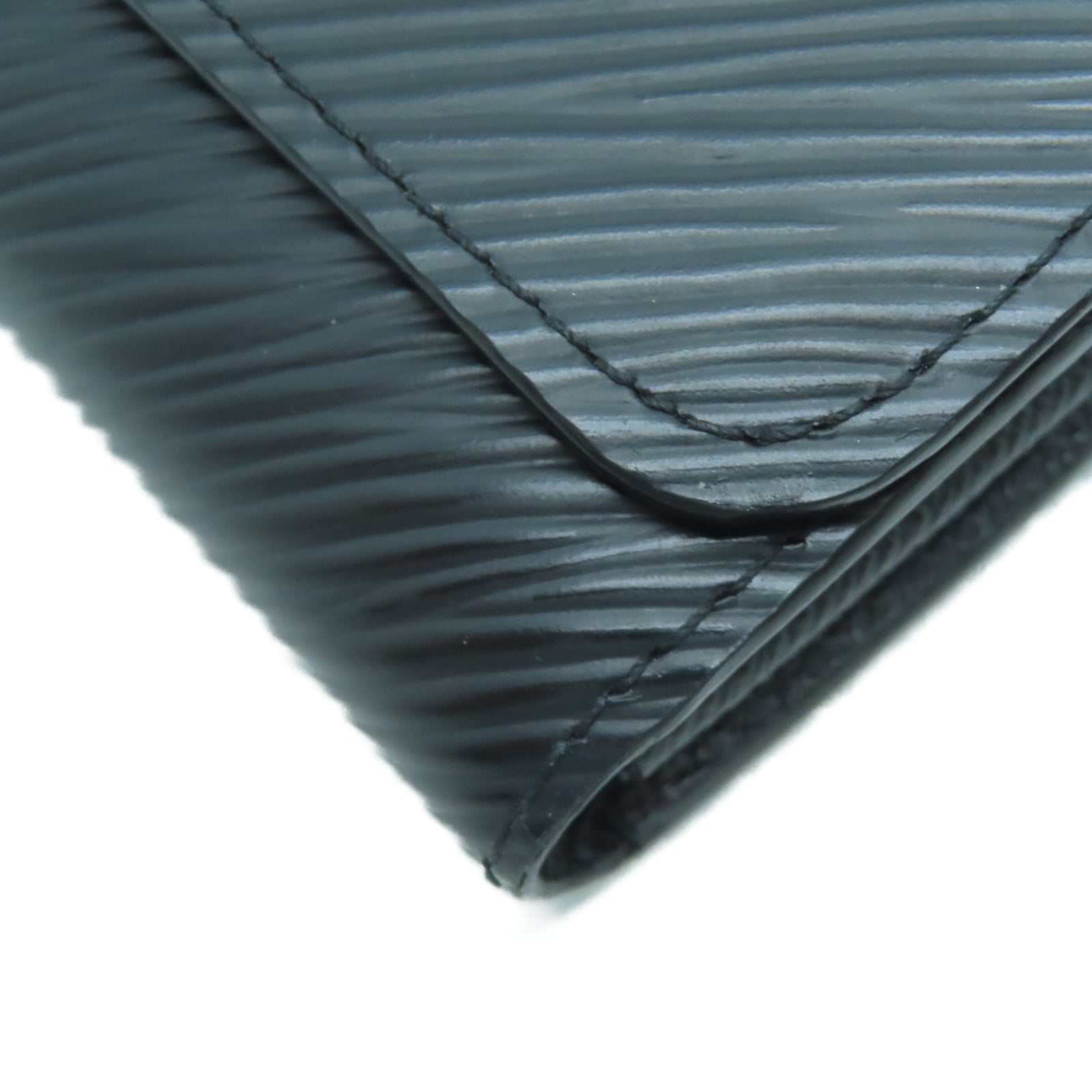 LOUIS VUITTON Epi皮革Twist Wallet金扣长钱包黑色