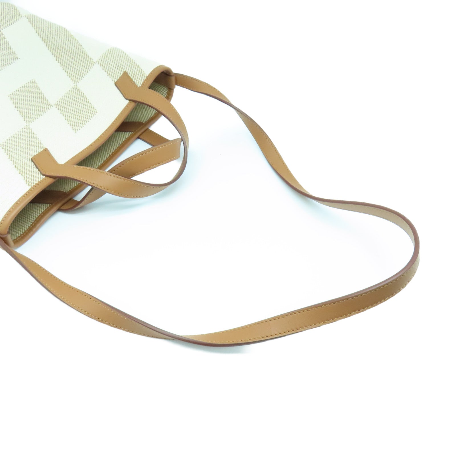 HERMES 帆布Cabas H肩背袋米色
