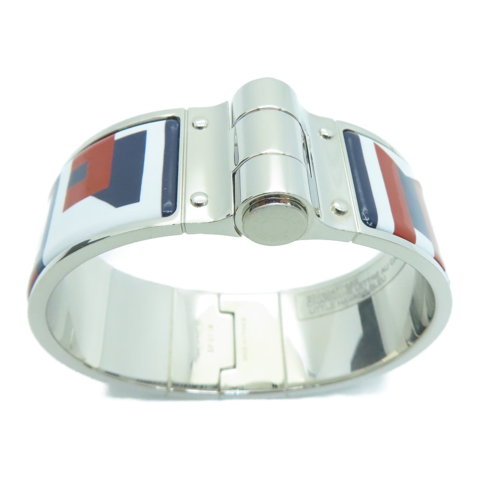 HERMES 琺瑯/金屬Charnoere Bracelet銀扣手鐲多色
