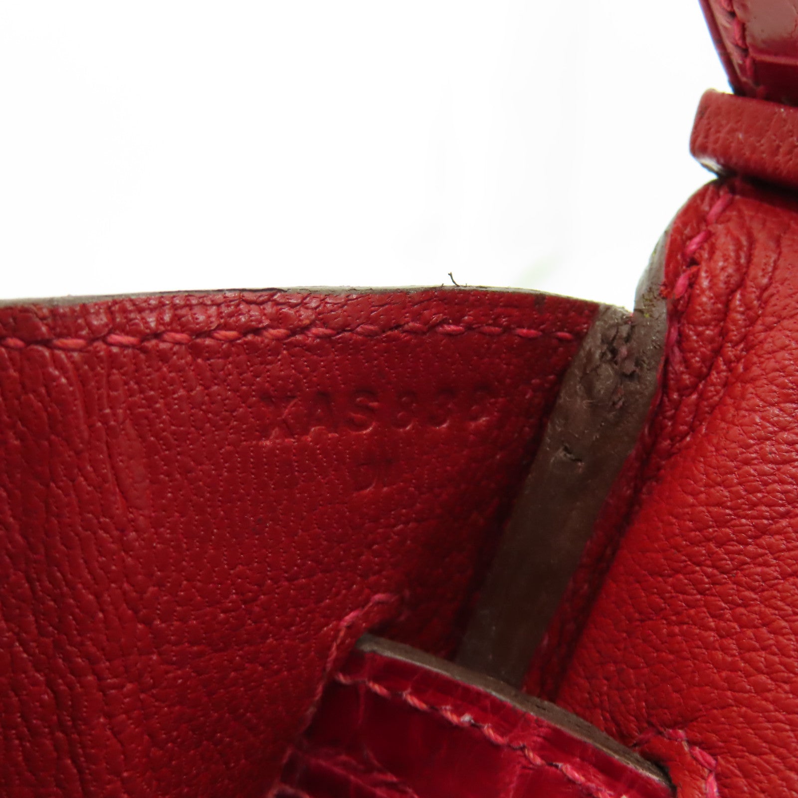 HERMES 【激減優惠】鱷魚皮革Birkin 30手挽袋法拉利紅色