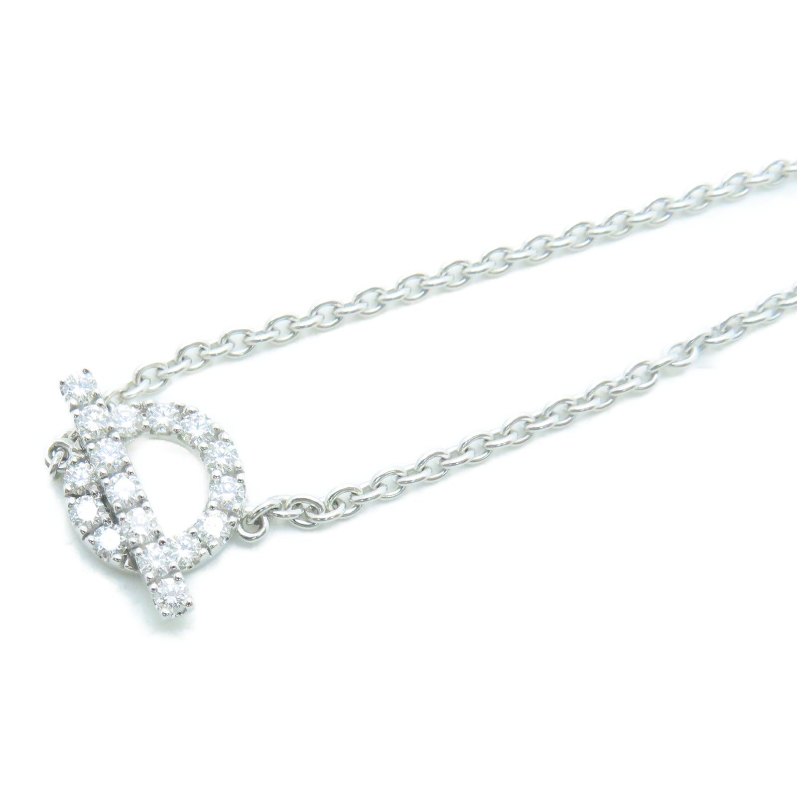 HERMES 18K白金Finesse Chaine手链