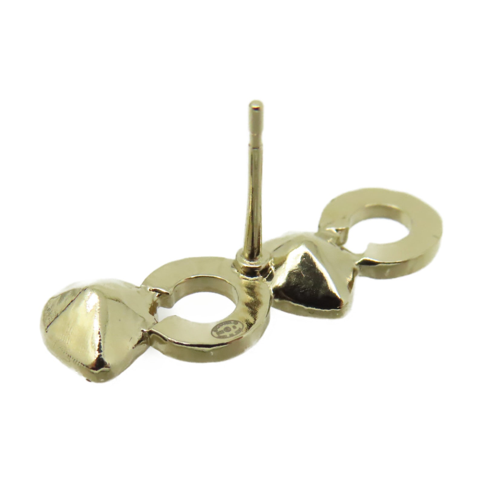 CHANEL 金屬Coco Logo Earrings耳環金色/粉紅色