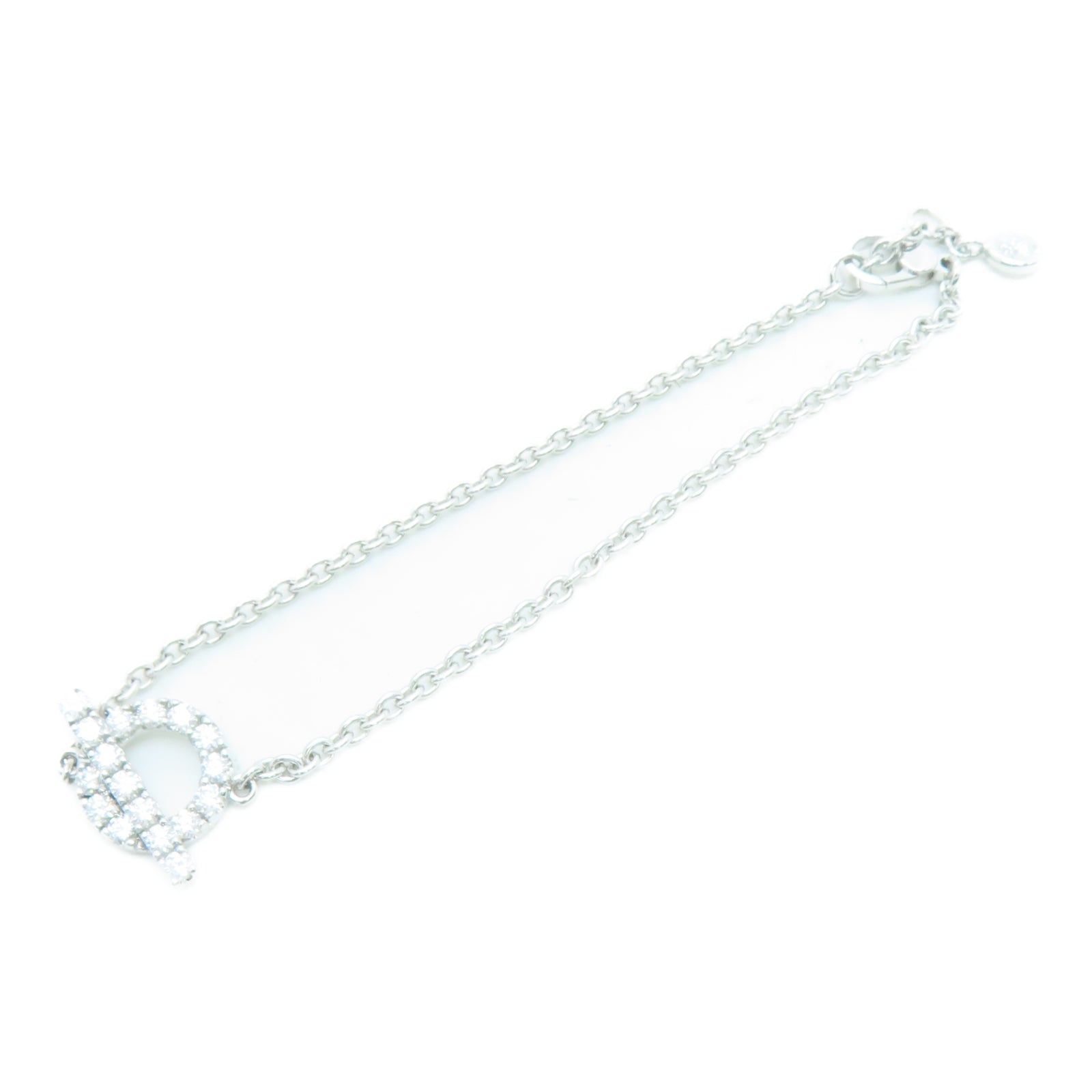 HERMES 18K白金Finesse Chaine手链