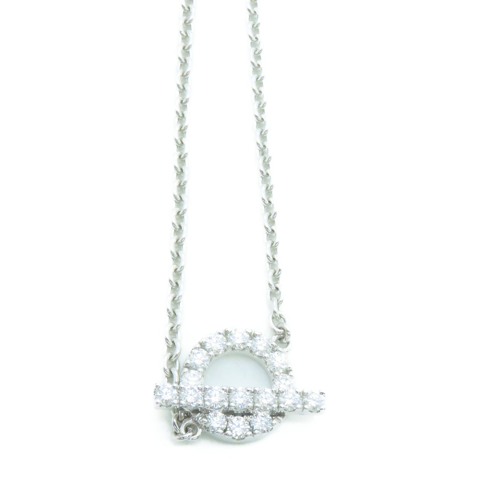HERMES 18K白金Finesse Chaine手链