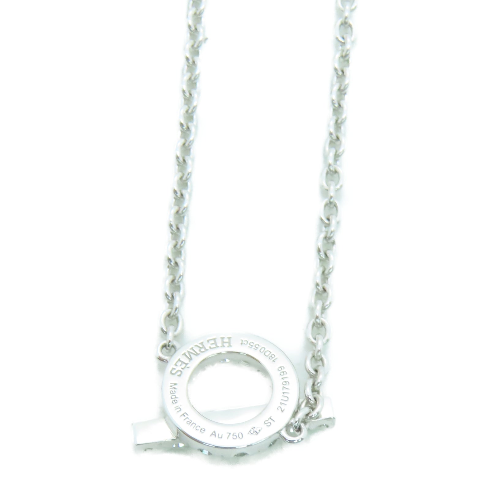 HERMES 18K白金Finesse Chaine手链