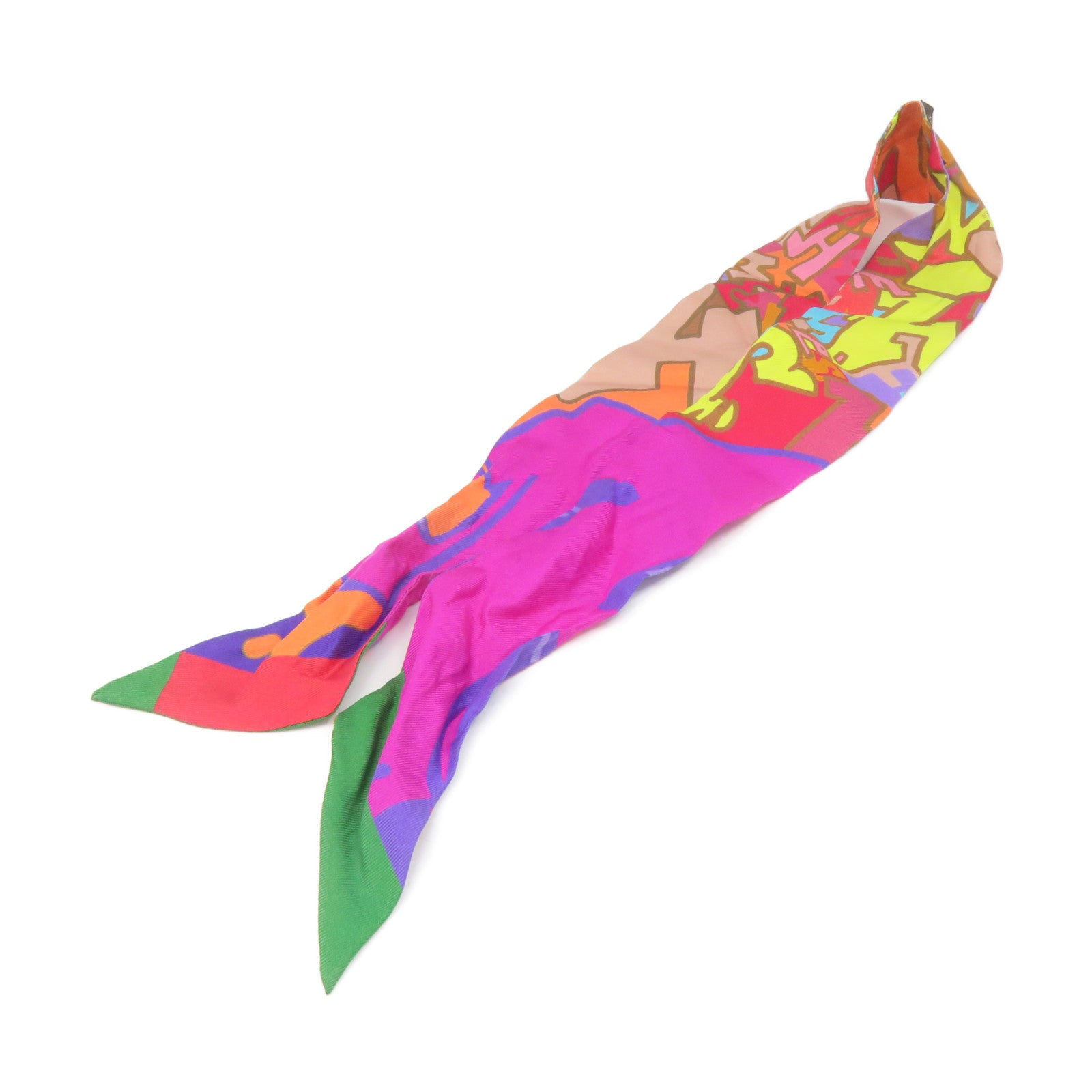 HERMES Silk Twilly Scarf Color