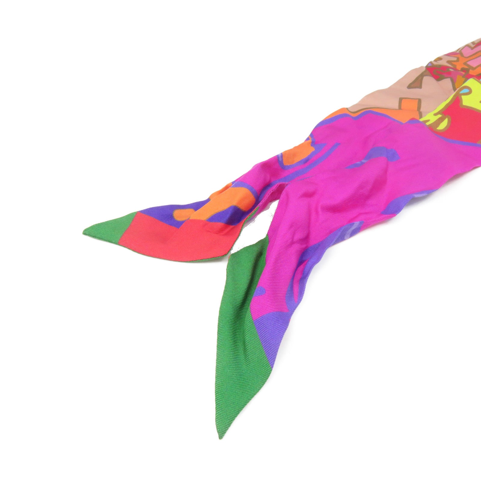 HERMES Silk Twilly Scarf Color