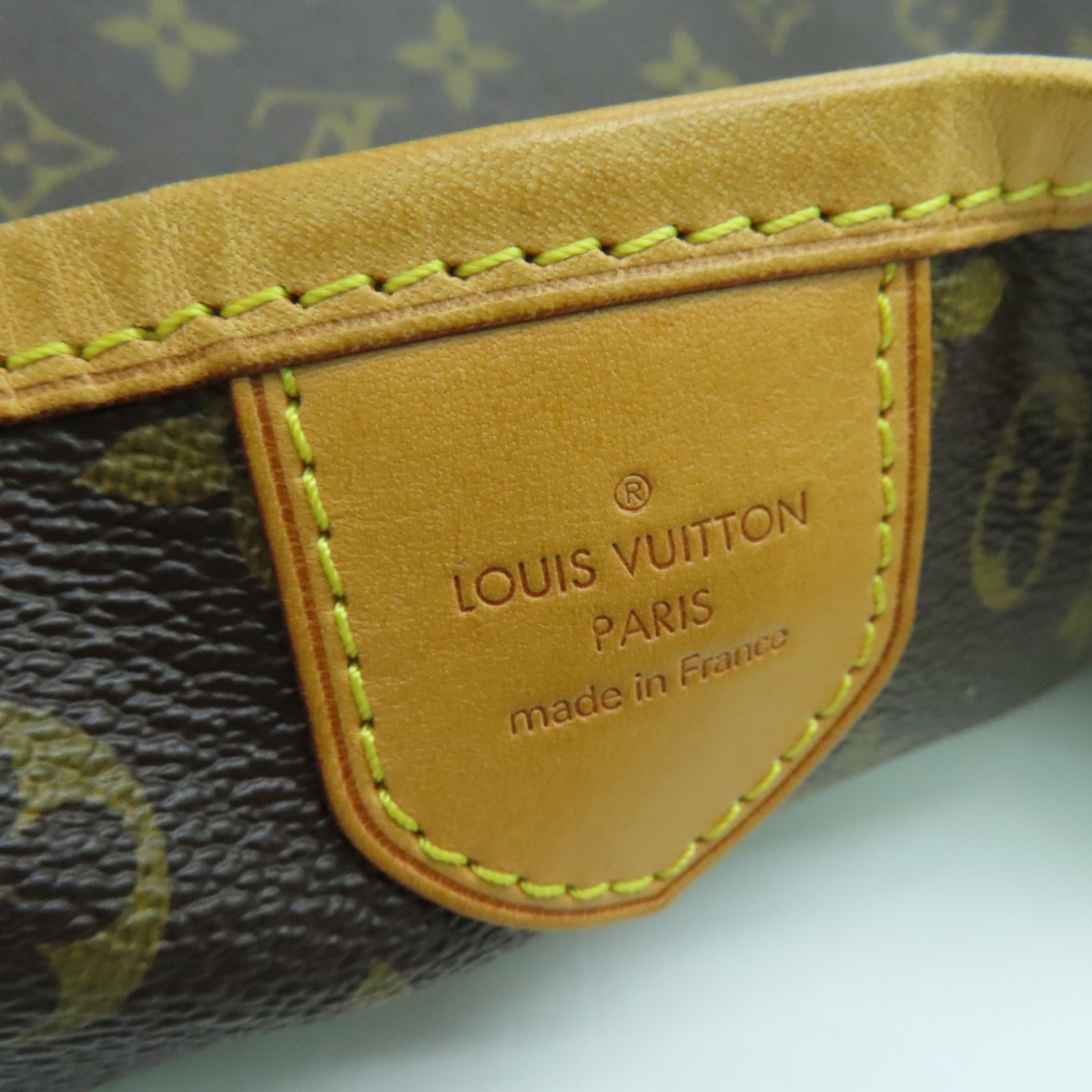 LOUIS VUITTON Monogram Delightful MM金扣肩背袋啡色