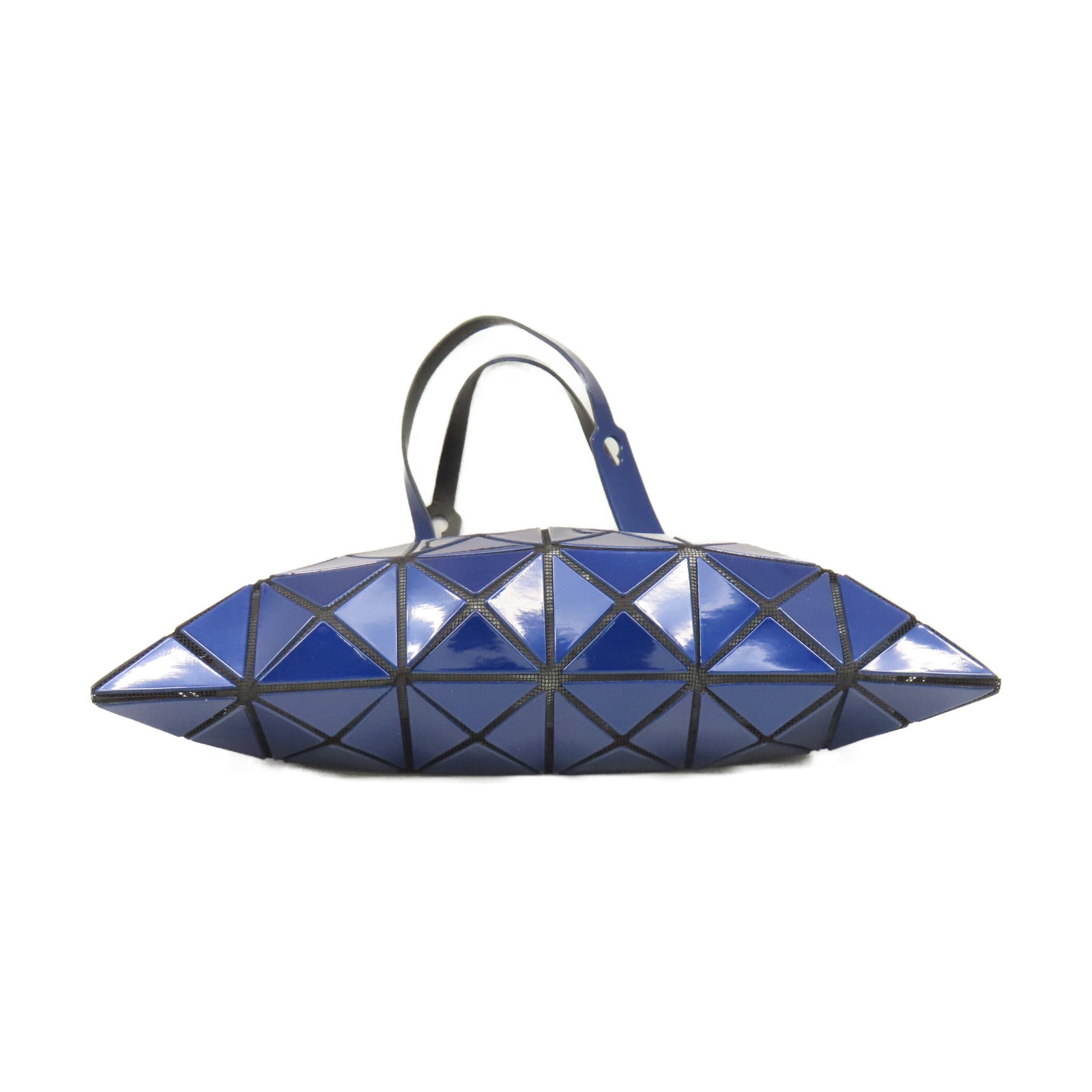 ISSEY MIYAKE PVC Bao Bao黑扣手挽袋藍色
