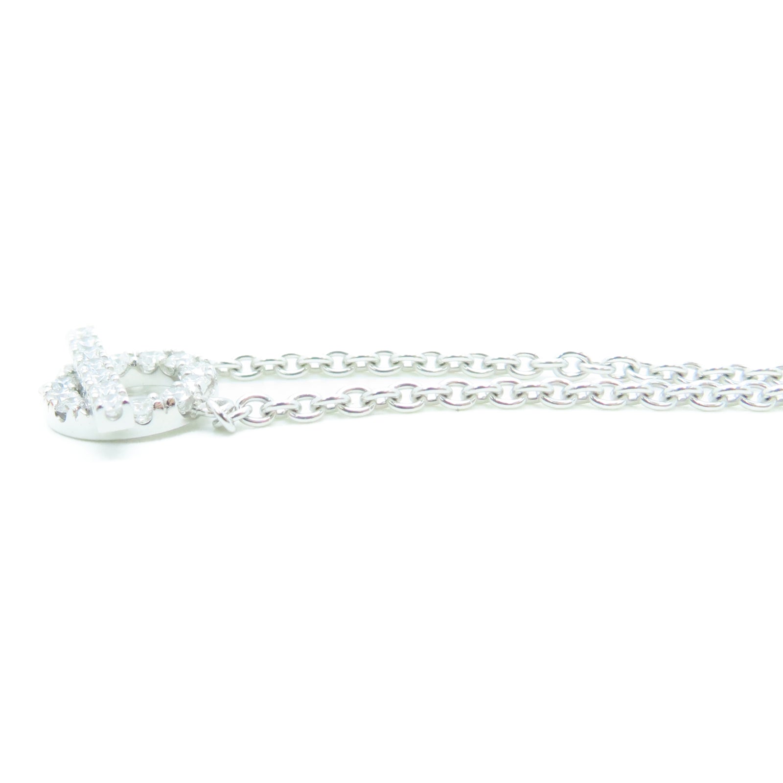 HERMES 18K白金Finesse Chaine手链