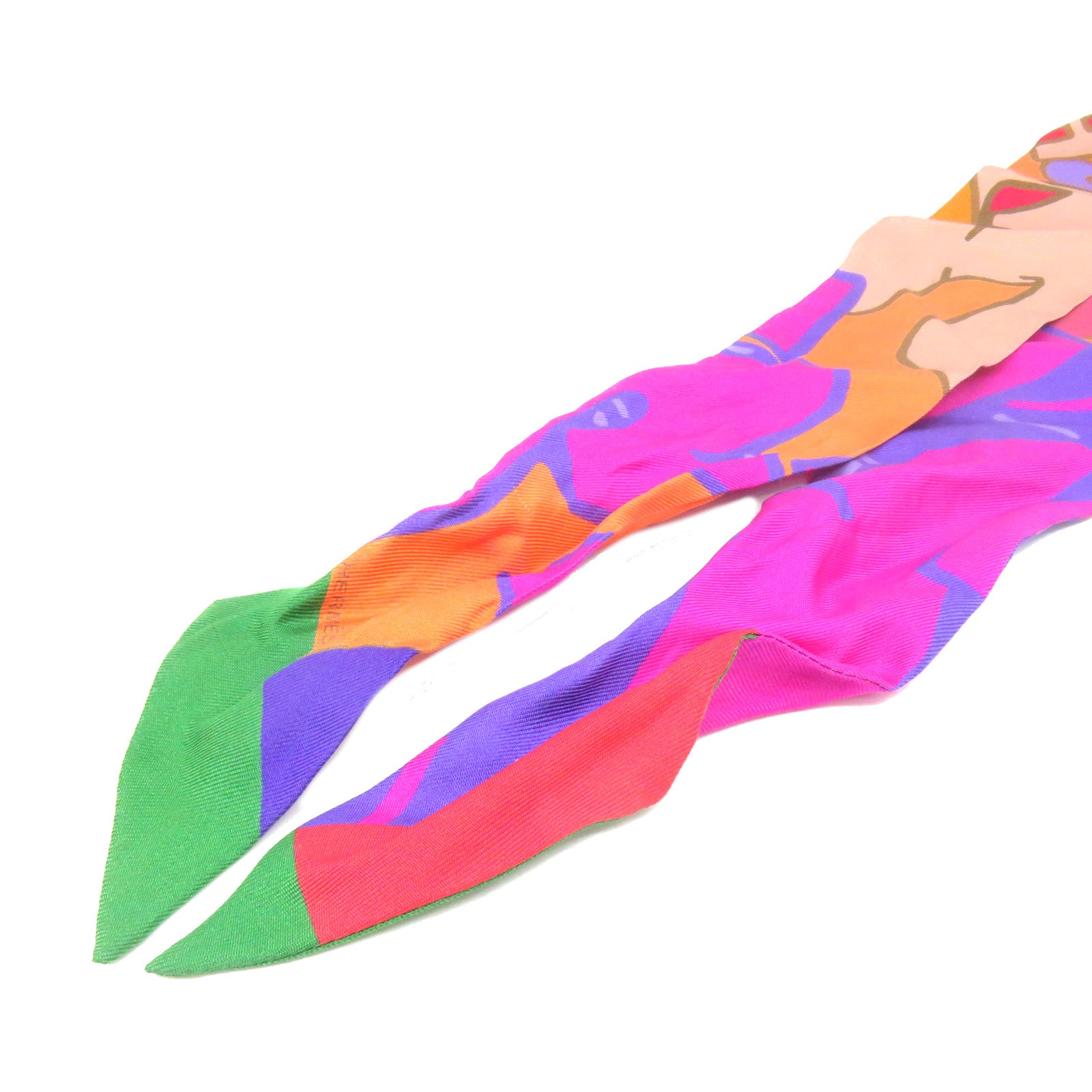 HERMES Silk Twilly Scarf Color