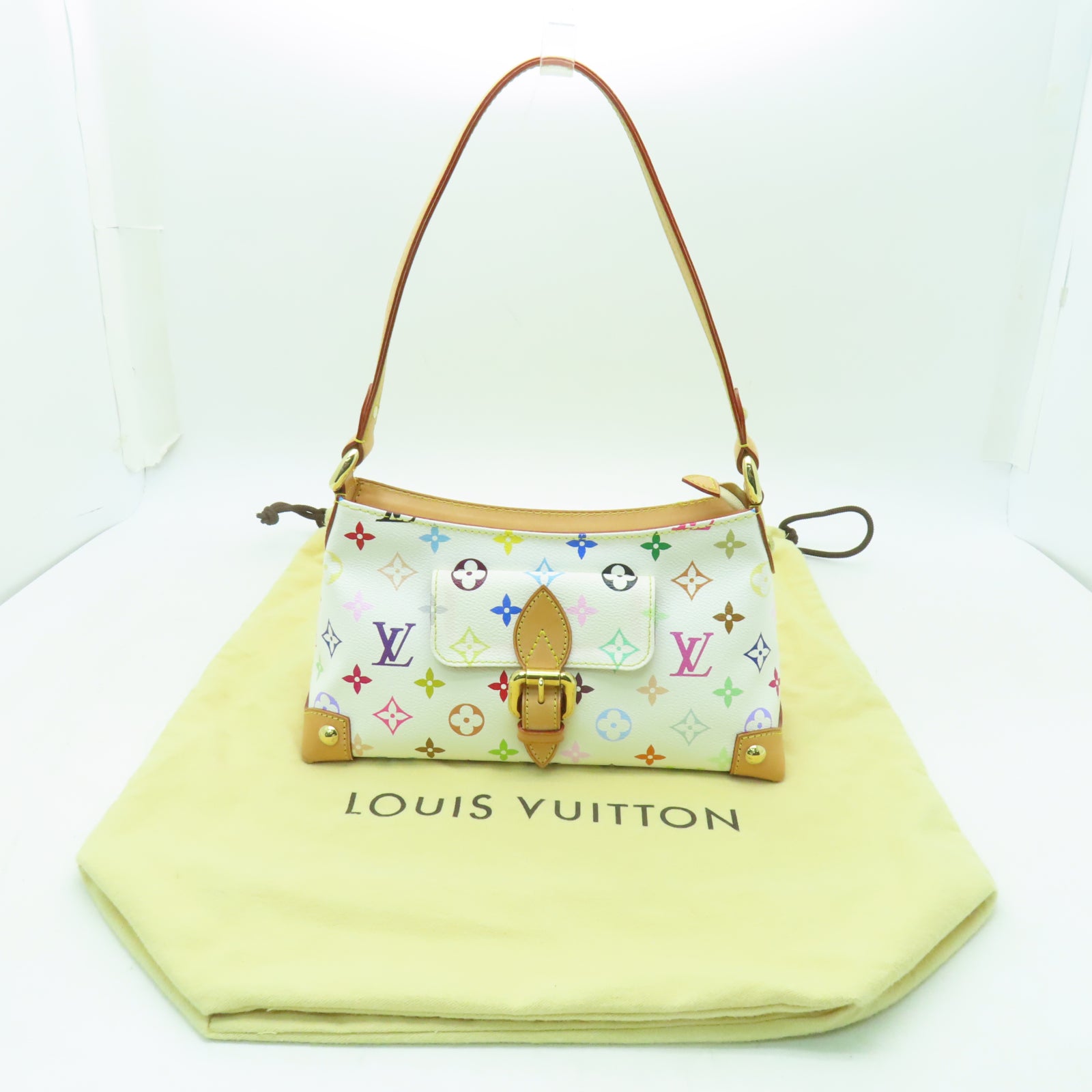 LOUIS VUITTON Monogram Multicolore Eliza金扣肩背袋彩色