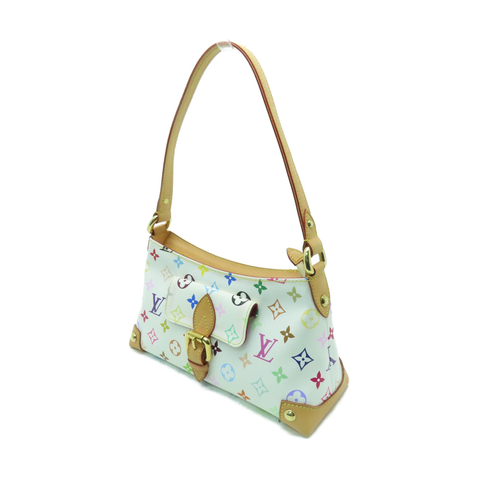 LOUIS VUITTON Monogram Multicolore Eliza金扣肩背袋彩色