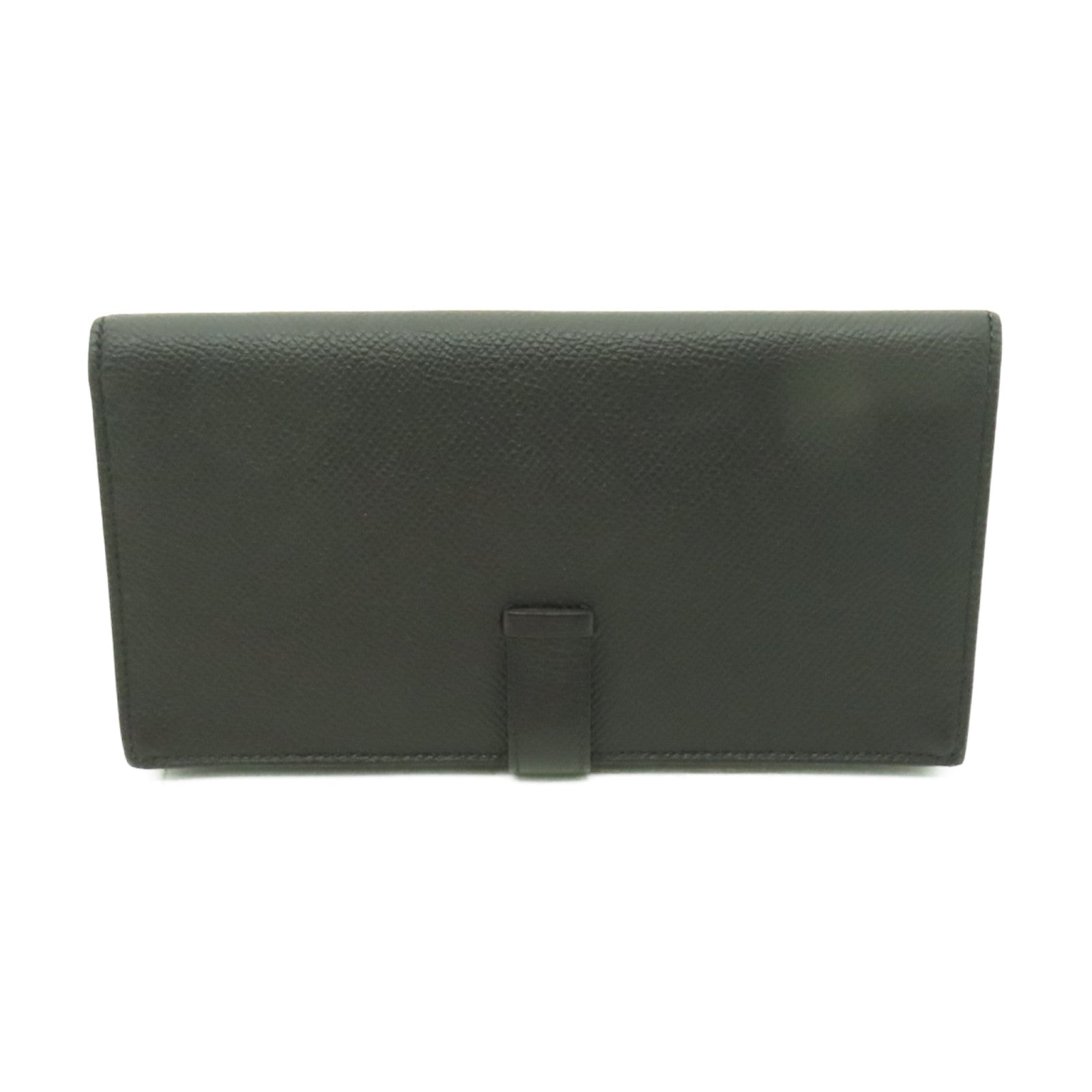 HERMES Epsom皮革Bearn Bi-fold金扣長錢包黑色