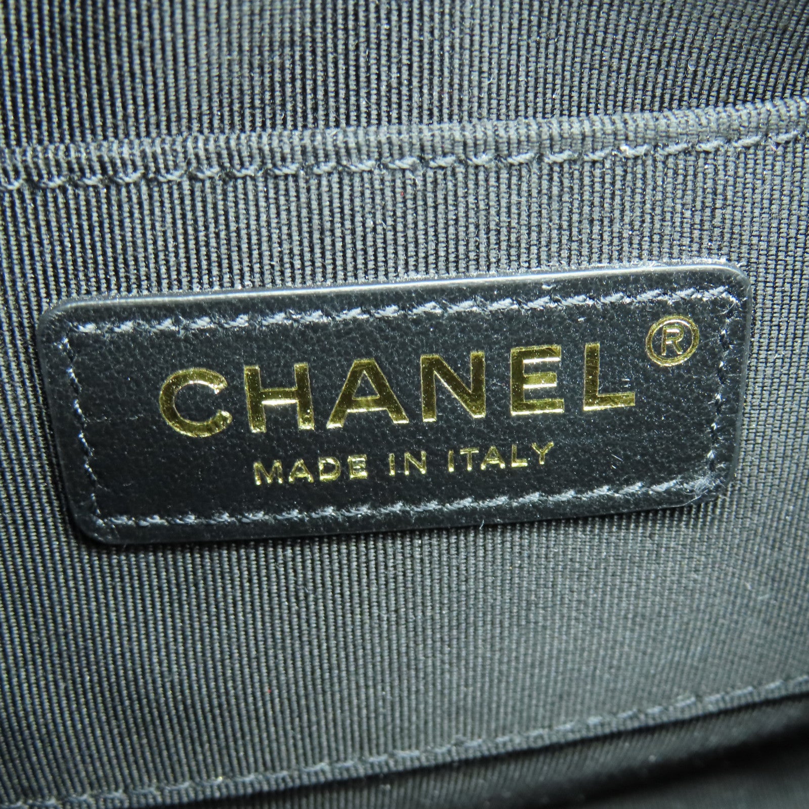 CHANEL 斜紋軟呢Chain Shoulder金扣鏈帶肩背袋紅色/黑色