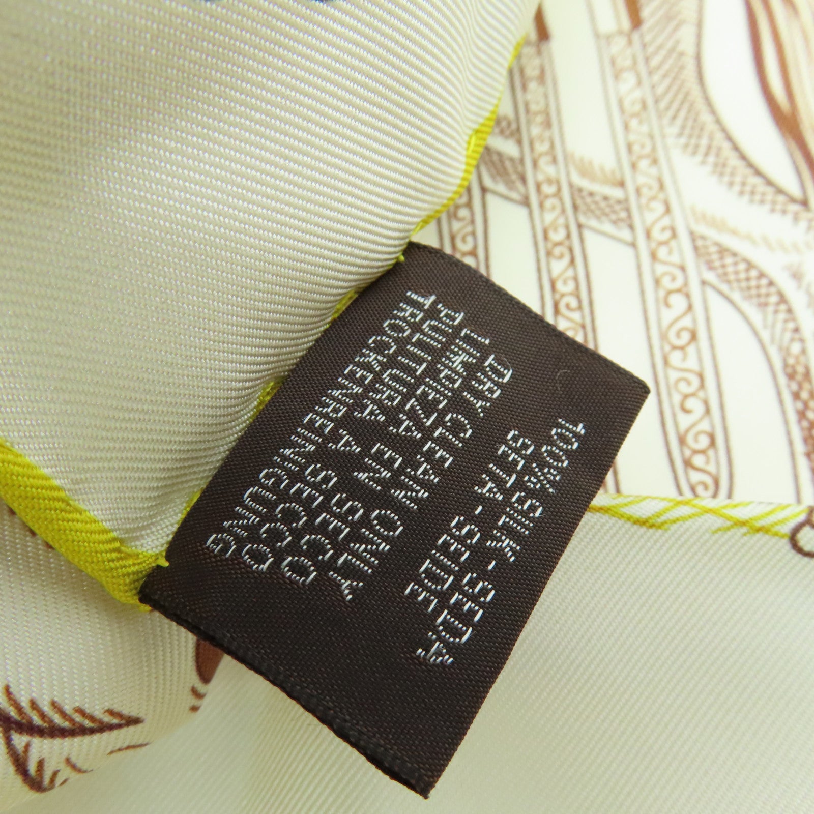 HERMES 丝质Scarf丝巾黄色彩色