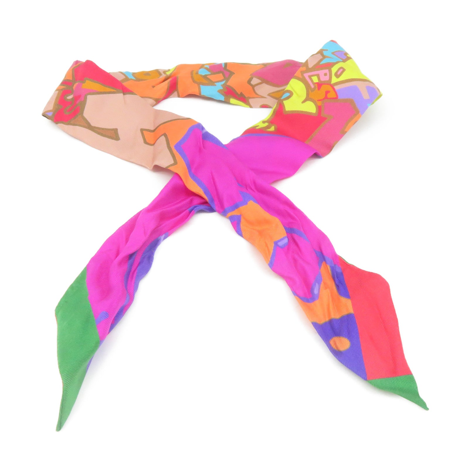 HERMES Silk Twilly Scarf Color