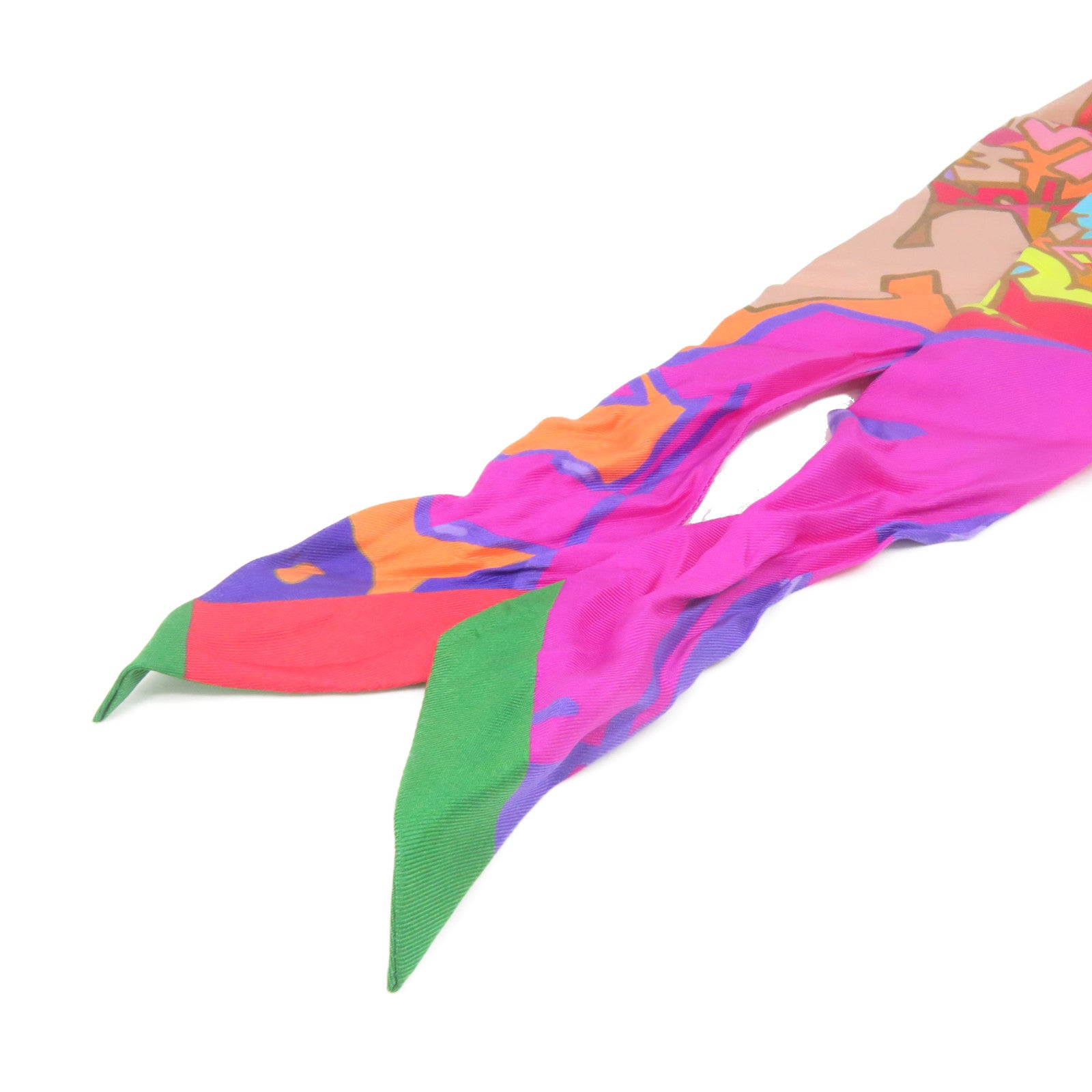 HERMES Silk Twilly Scarf Color