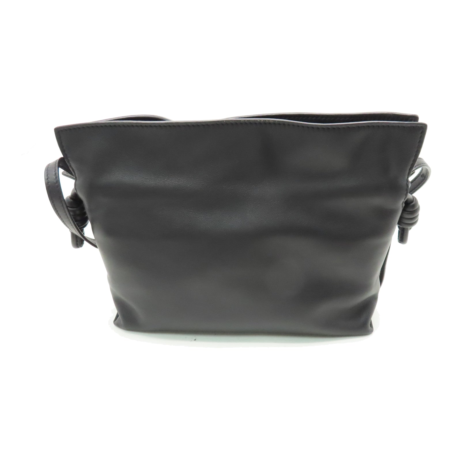 LOEWE Leather Flamenco Bag Shoulder Bag Black