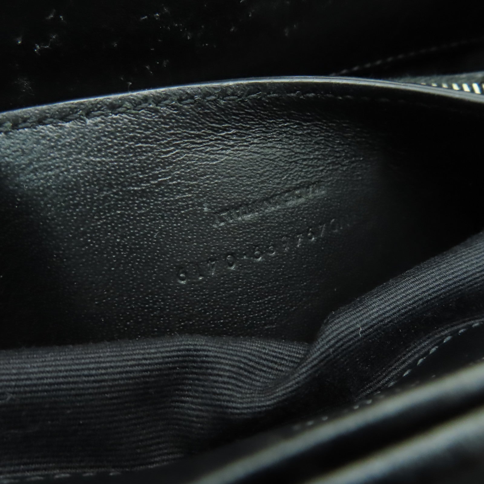 SAINT LAURENT 牛皮皮革Lou Lou Bag銀扣鏈帶肩背袋黒色