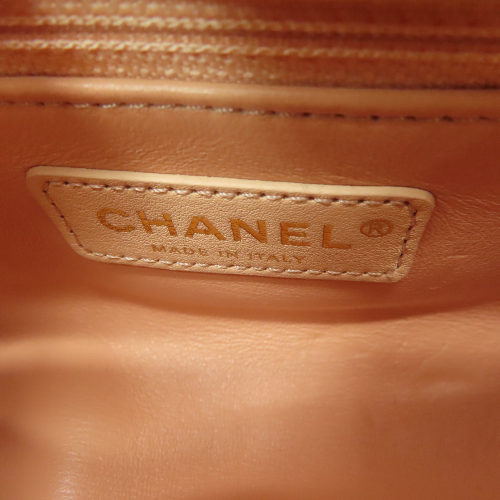 CHANEL 菱格牛皮皮革Chain Shoulder金扣链带肩背袋粉红色