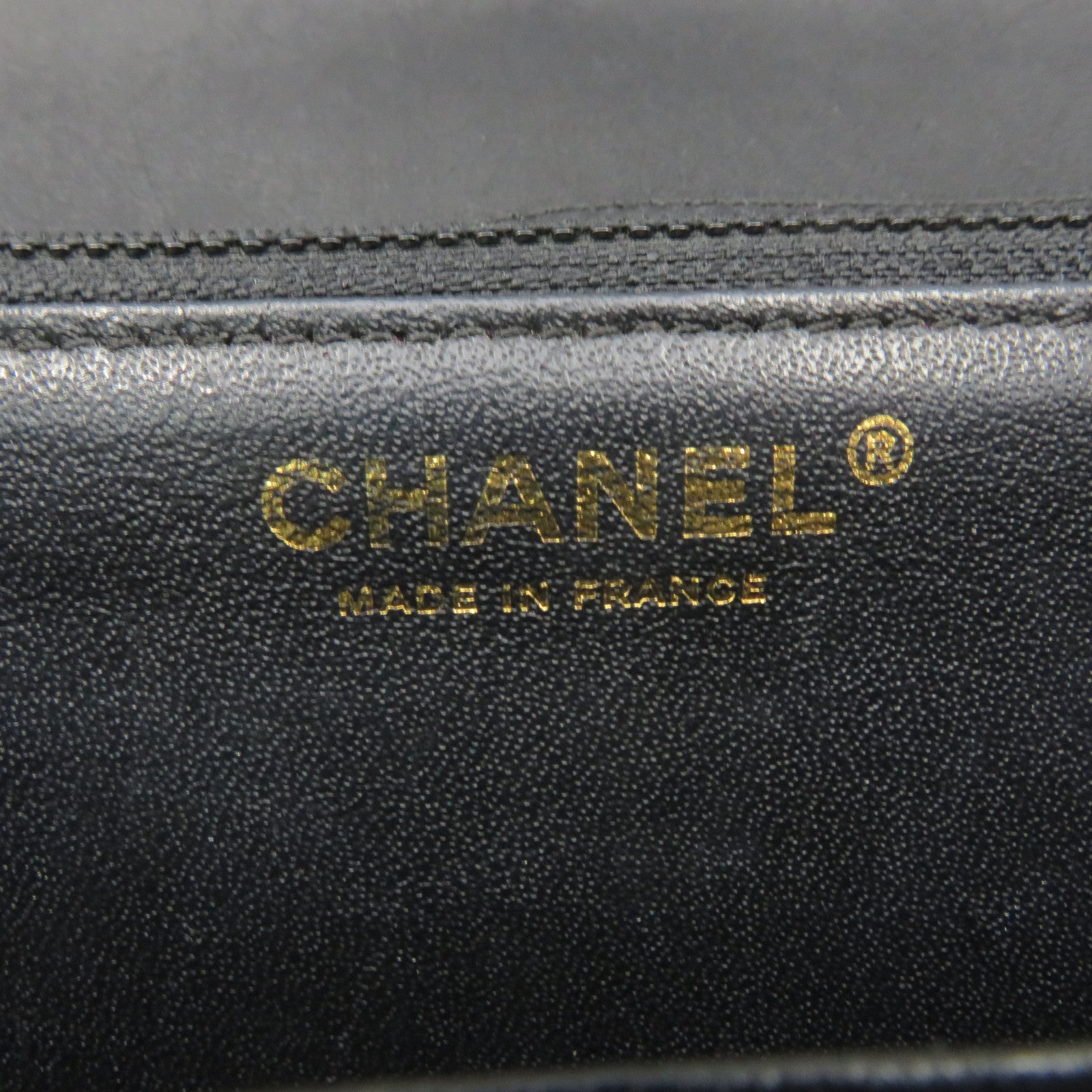CHANEL Rhombus Sheepskin Leather Chain 2Way Shoulder Bag Gold Buckle Handle Shoulder Bag Black