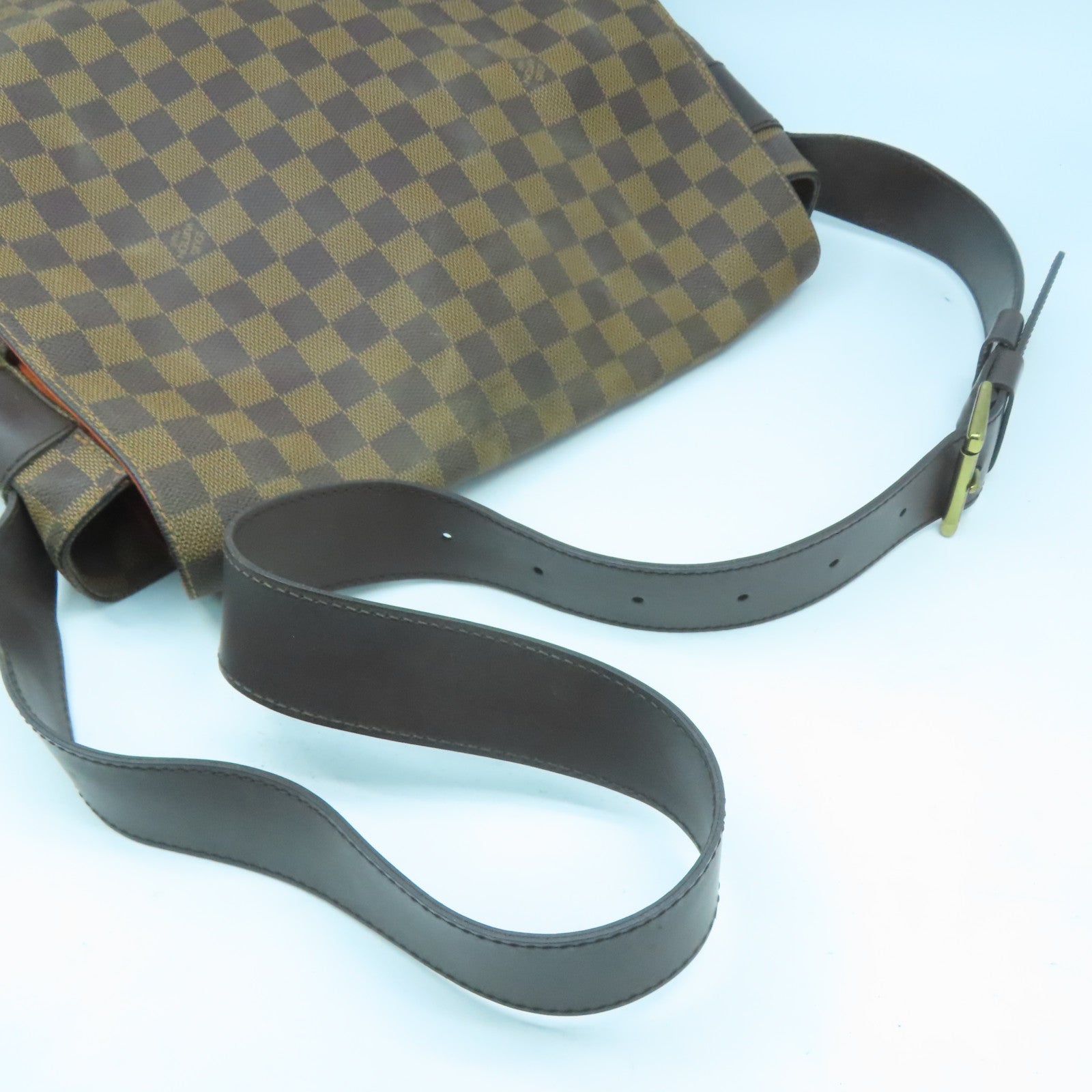 LOUIS VUITTON 【激減優惠】Damier Ebene Bastille金扣肩背袋啡色