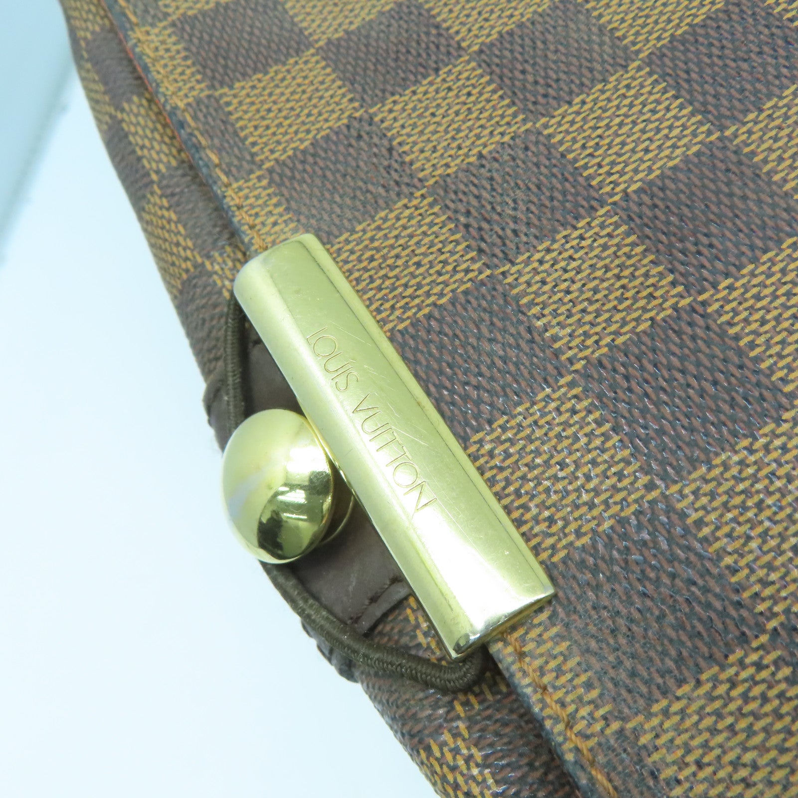 LOUIS VUITTON 【激減優惠】Damier Ebene Bastille金扣肩背袋啡色