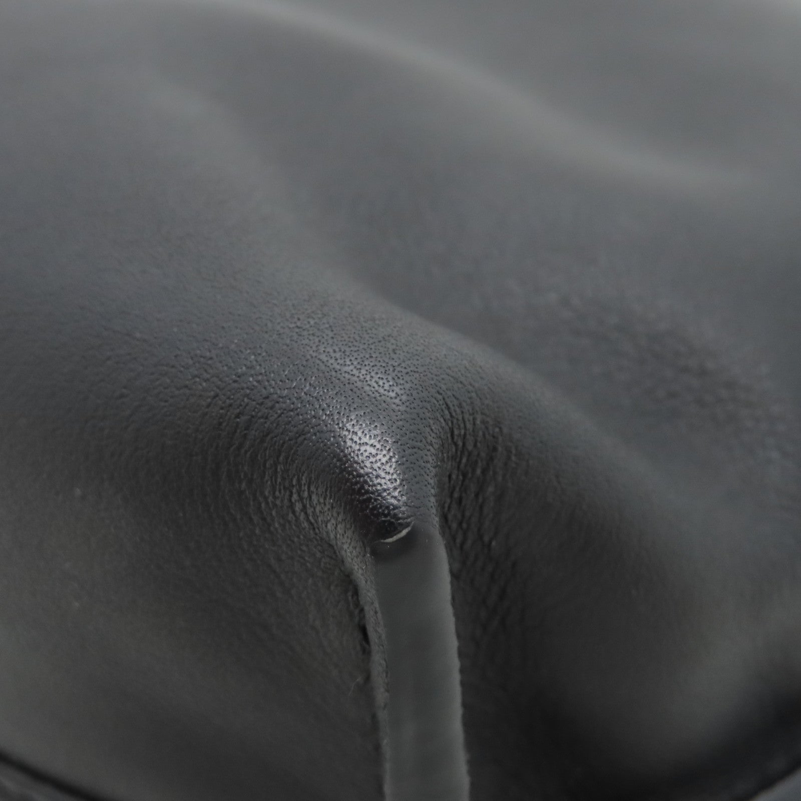 LOEWE Leather Flamenco Bag Shoulder Bag Black