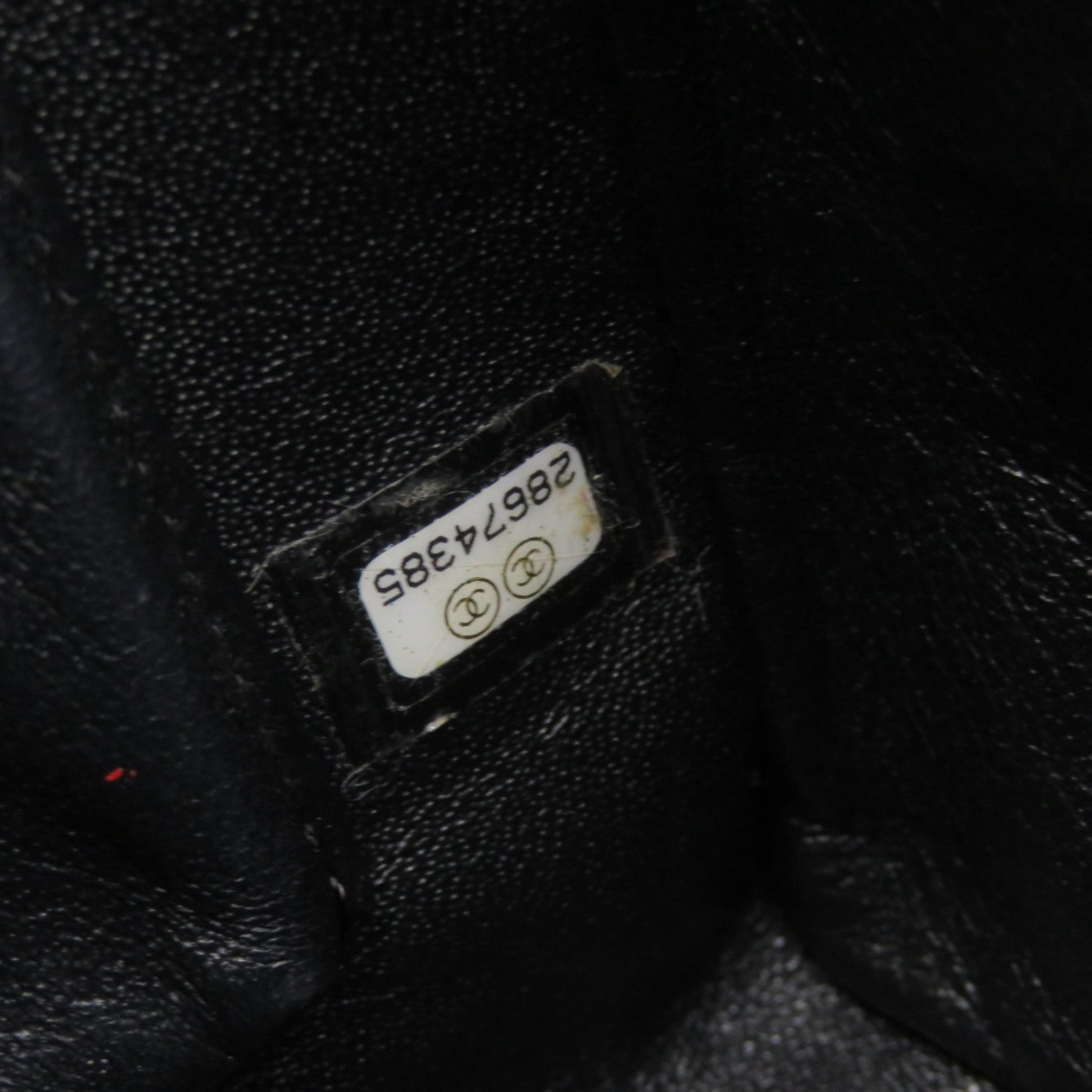 CHANEL Rhombus Sheepskin Leather Chain 2Way Shoulder Bag Gold Buckle Handle Shoulder Bag Black