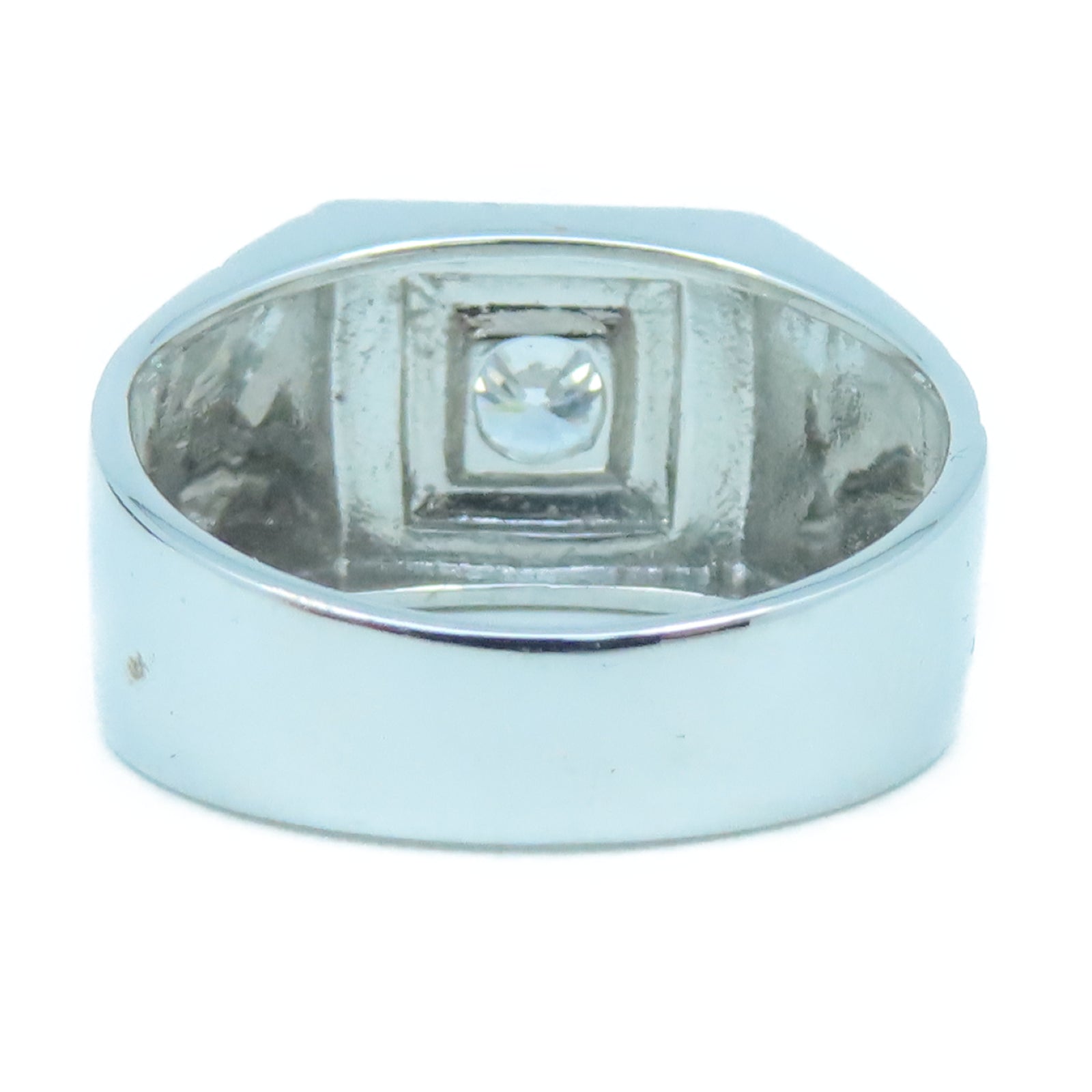 JEWELRY 18K White Gold Diamond Ring 0.60ct Diamond Ring US#9