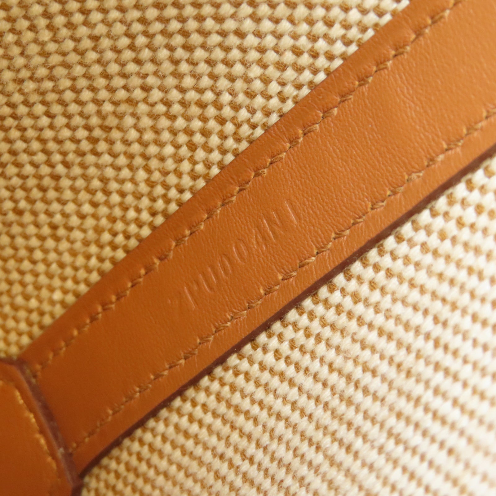 HERMES 帆布Cabas H 27手挽肩背兩用袋Gold經典駝色/米色