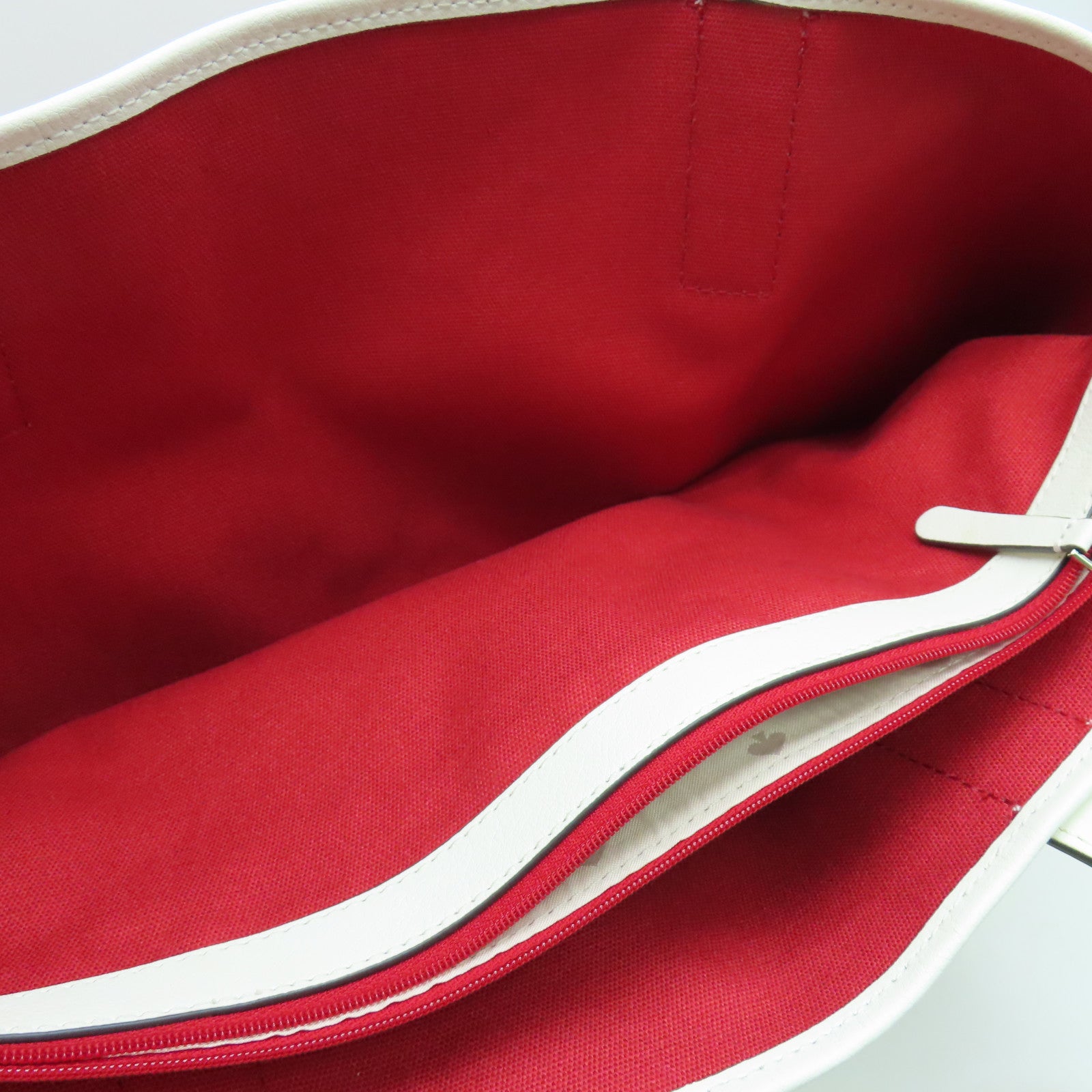 Kate Spade 帆布/漆皮皮革Shoulder Bag金扣肩背袋紅色