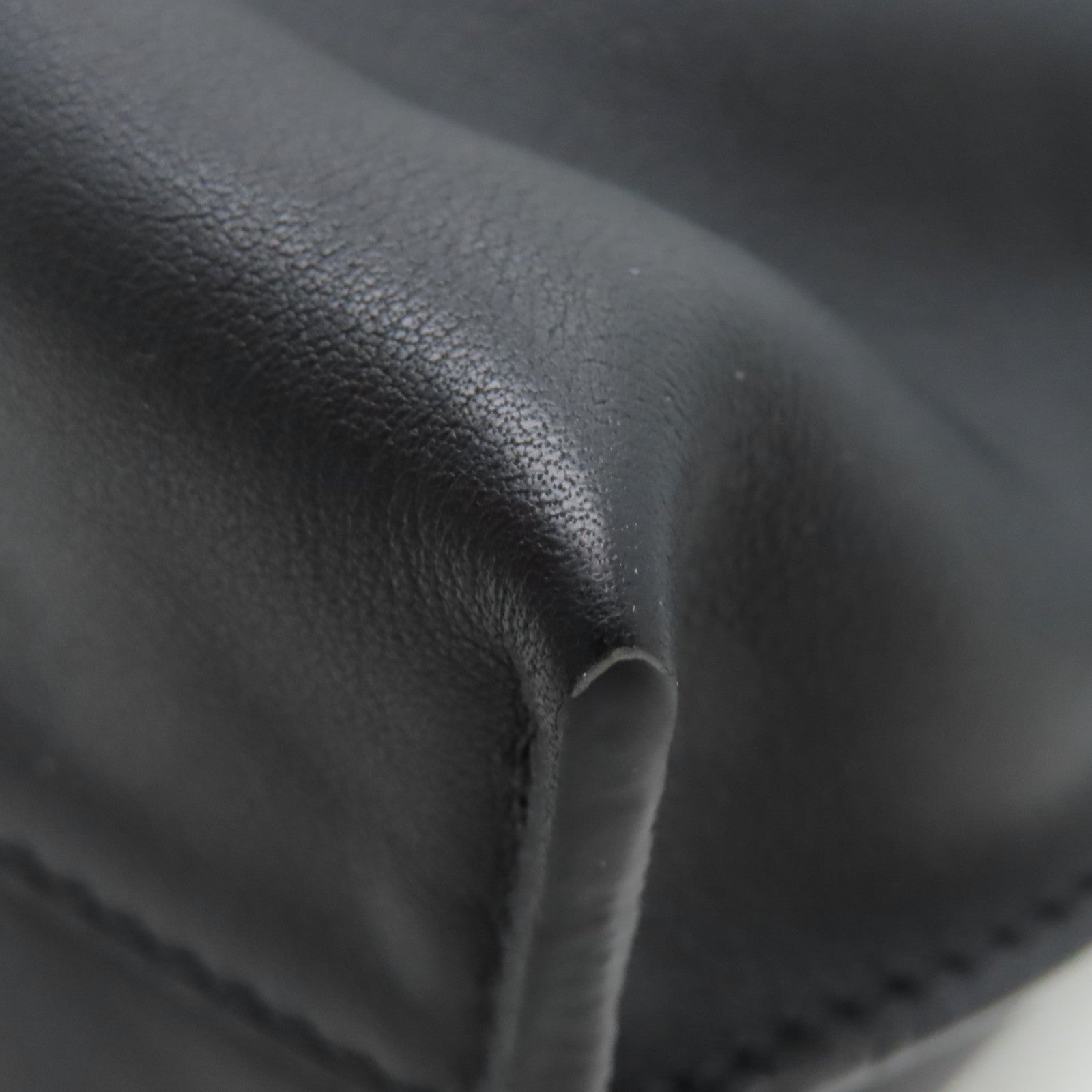 LOEWE Leather Flamenco Bag Shoulder Bag Black