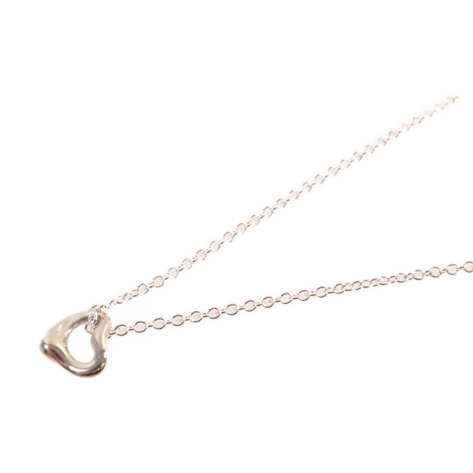 TIFFANY＆CO 925純銀Open Heart Pendant Necklace項鏈