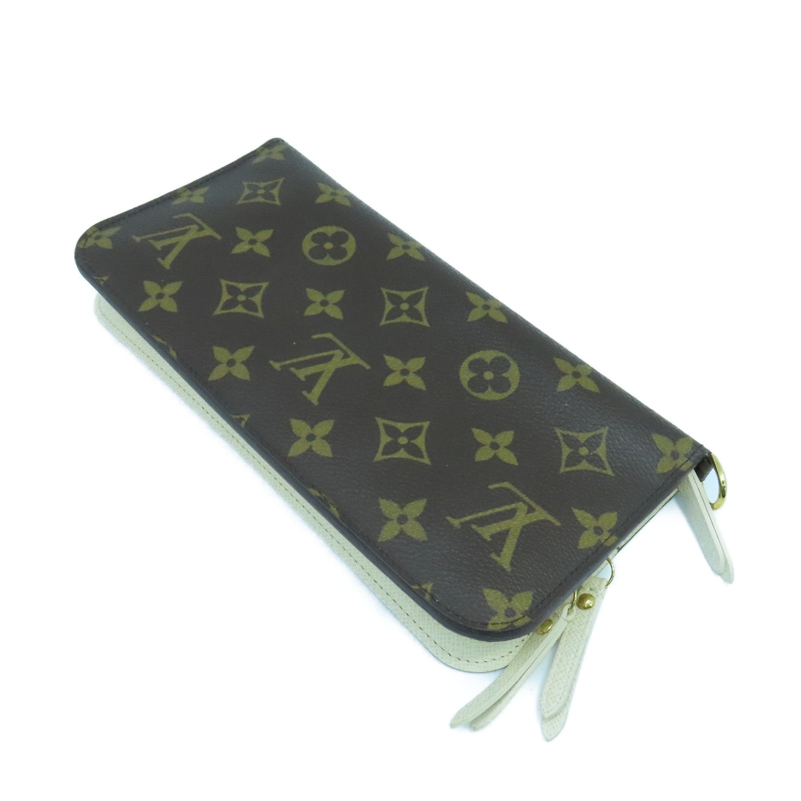 LOUIS VUITTON Monogram Insolite Wallet金扣長錢包啡色