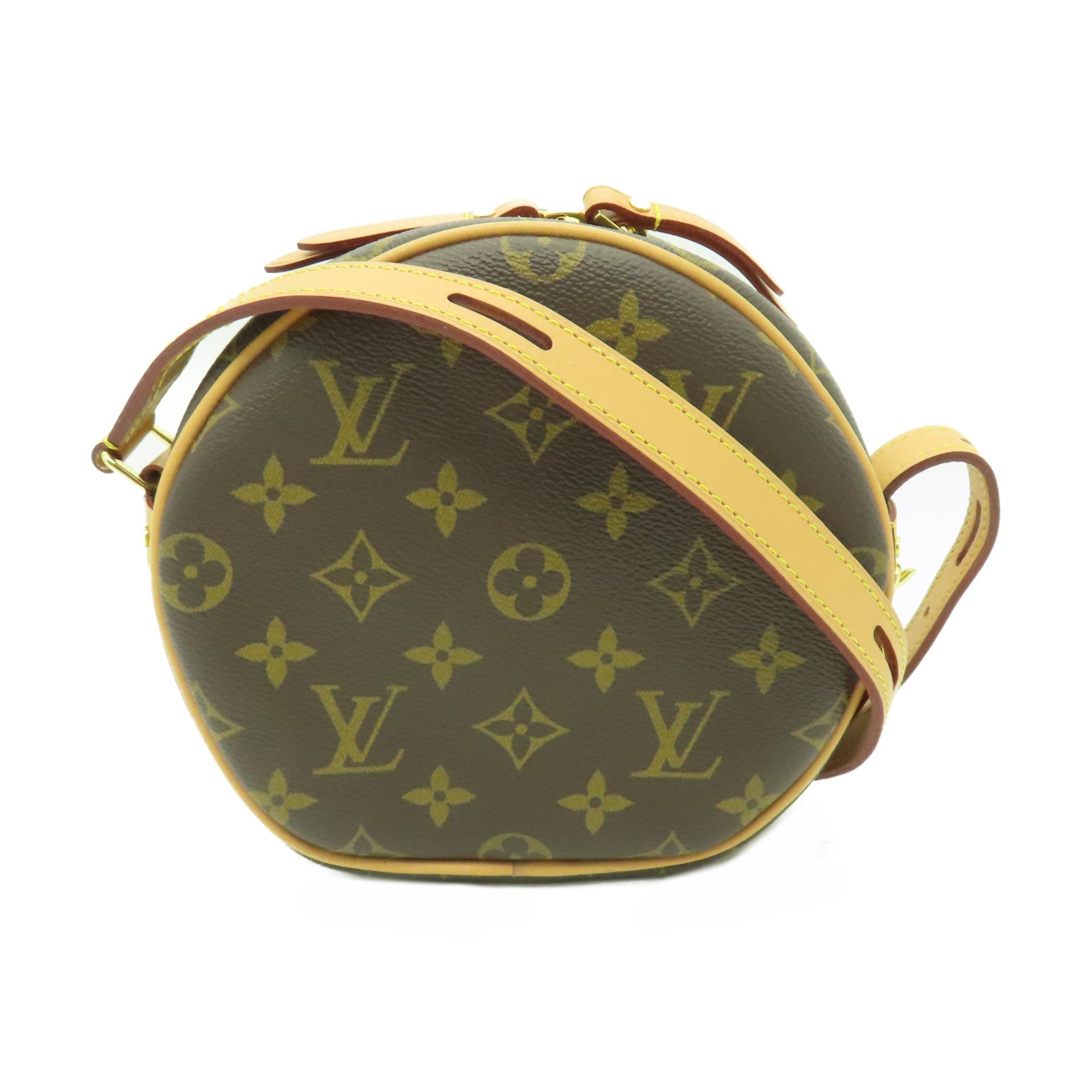 LOUIS VUITTON Monogram Boite Chapeau Souple PM金扣肩背袋啡色