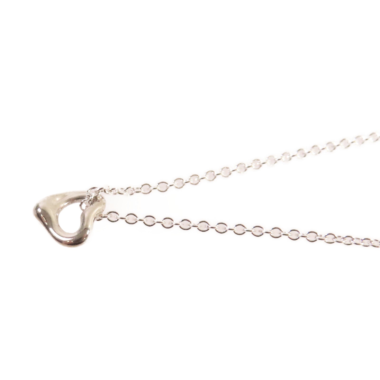 TIFFANY＆CO 925純銀Open Heart Pendant Necklace項鏈
