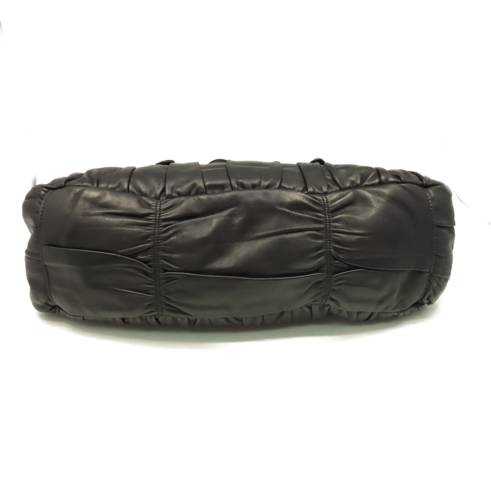PRADA 羊皮皮革2Way Shoulder Bag手挽肩背兩用袋黑色