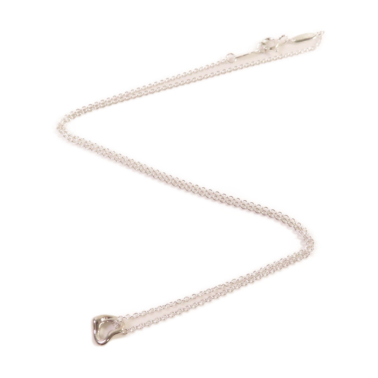 TIFFANY＆CO 925純銀Open Heart Pendant Necklace項鏈