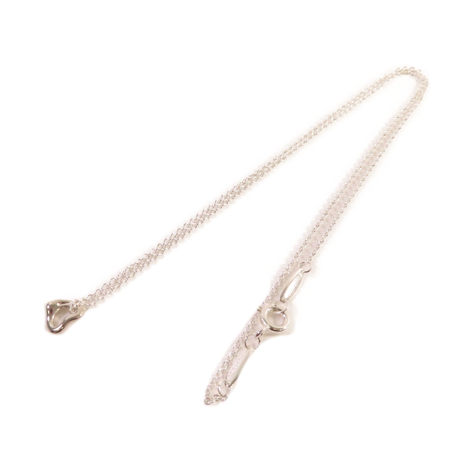 TIFFANY＆CO 925純銀Open Heart Pendant Necklace項鏈