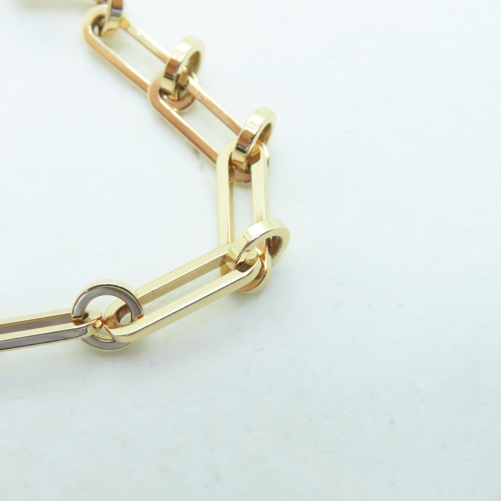 HERMES 18K玫瑰金Kelly Chaine Bracelet 0.62ct鑽石手環