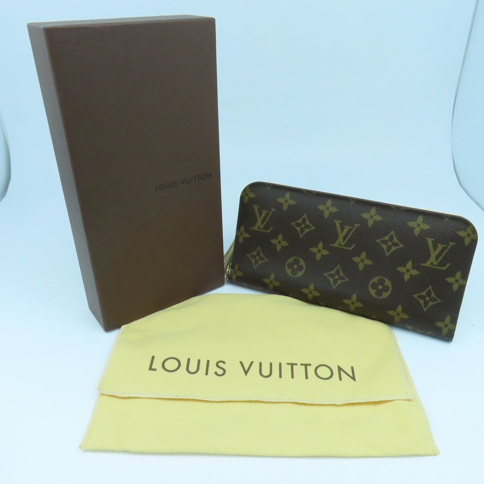 LOUIS VUITTON Monogram Insolite Wallet金扣長錢包啡色
