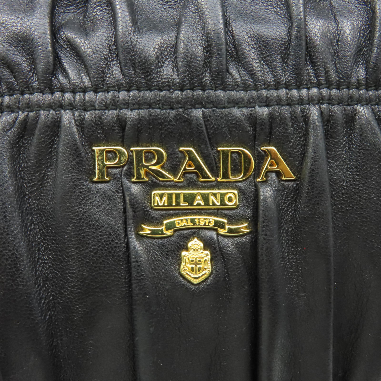 PRADA 羊皮皮革2Way Shoulder Bag手挽肩背兩用袋黑色