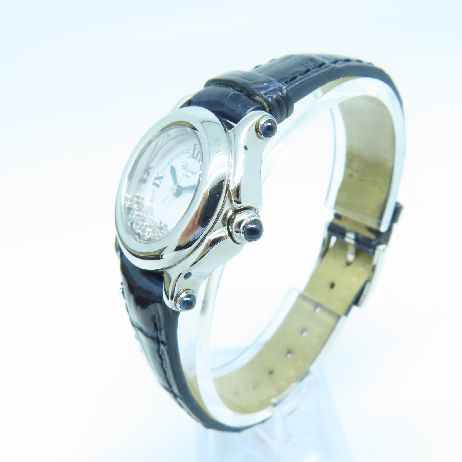 Chopard Happy Sport 5 Diamond不鏽鋼手錶石英機芯白色