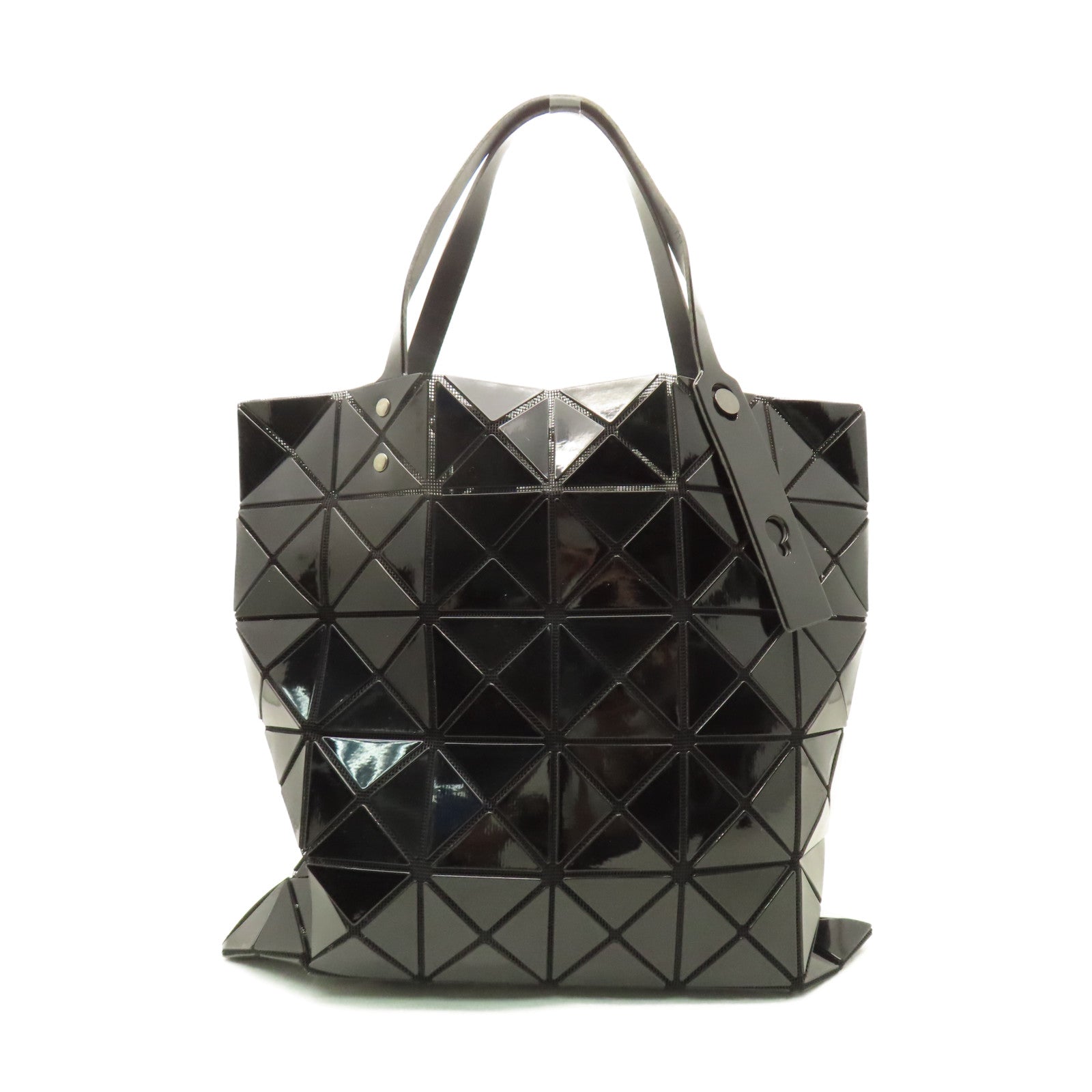 ISSEY MIYAKE PVC Issey Miyake黑扣手挽袋黑色