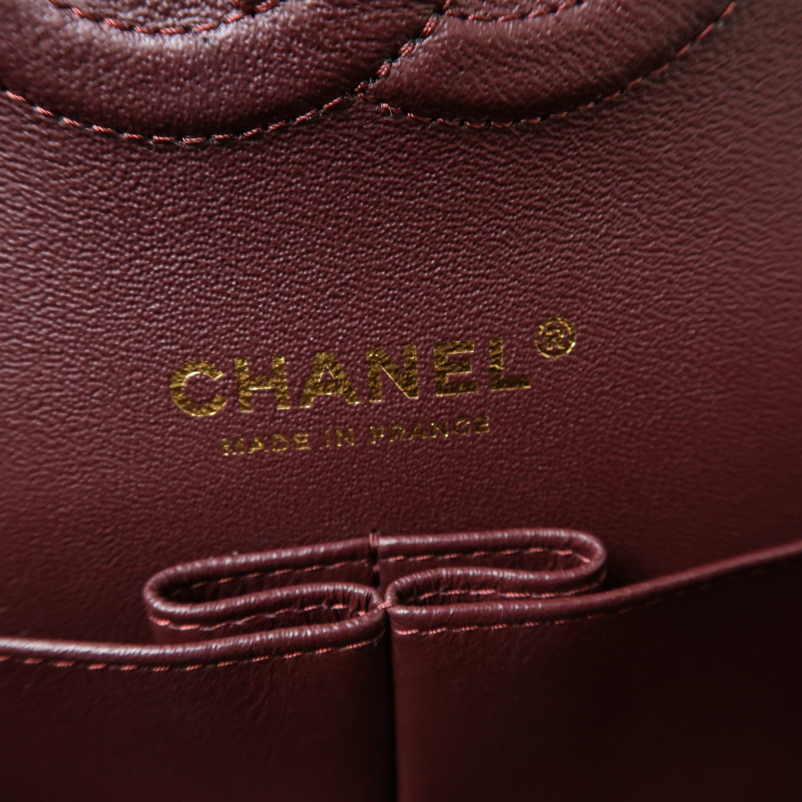CHANEL 菱格羊皮皮革Classic 25金扣鏈帶肩背袋黒色