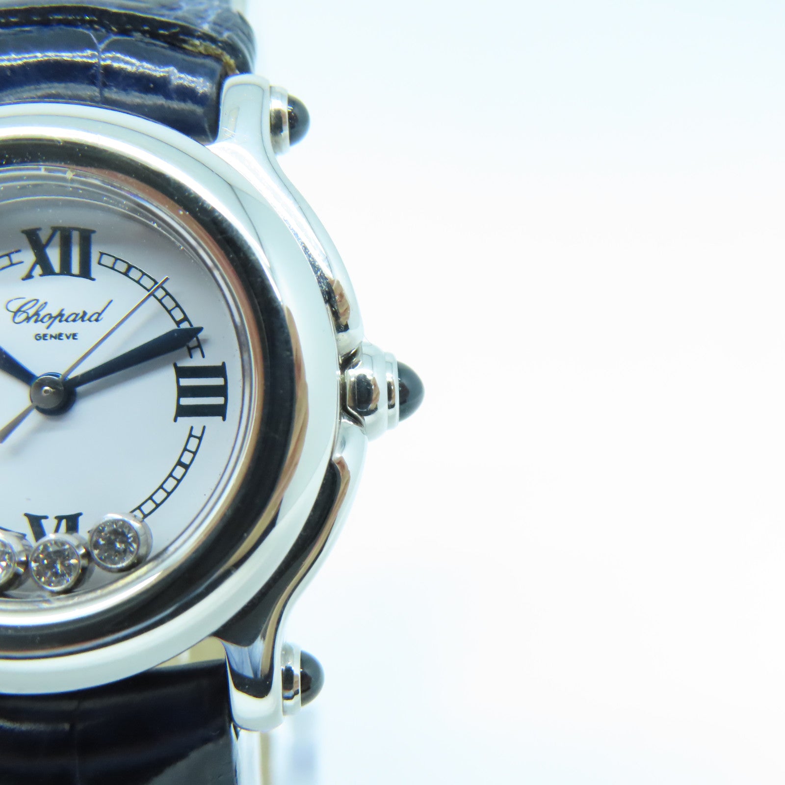 Chopard Happy Sport 5 Diamond不鏽鋼手錶石英機芯白色