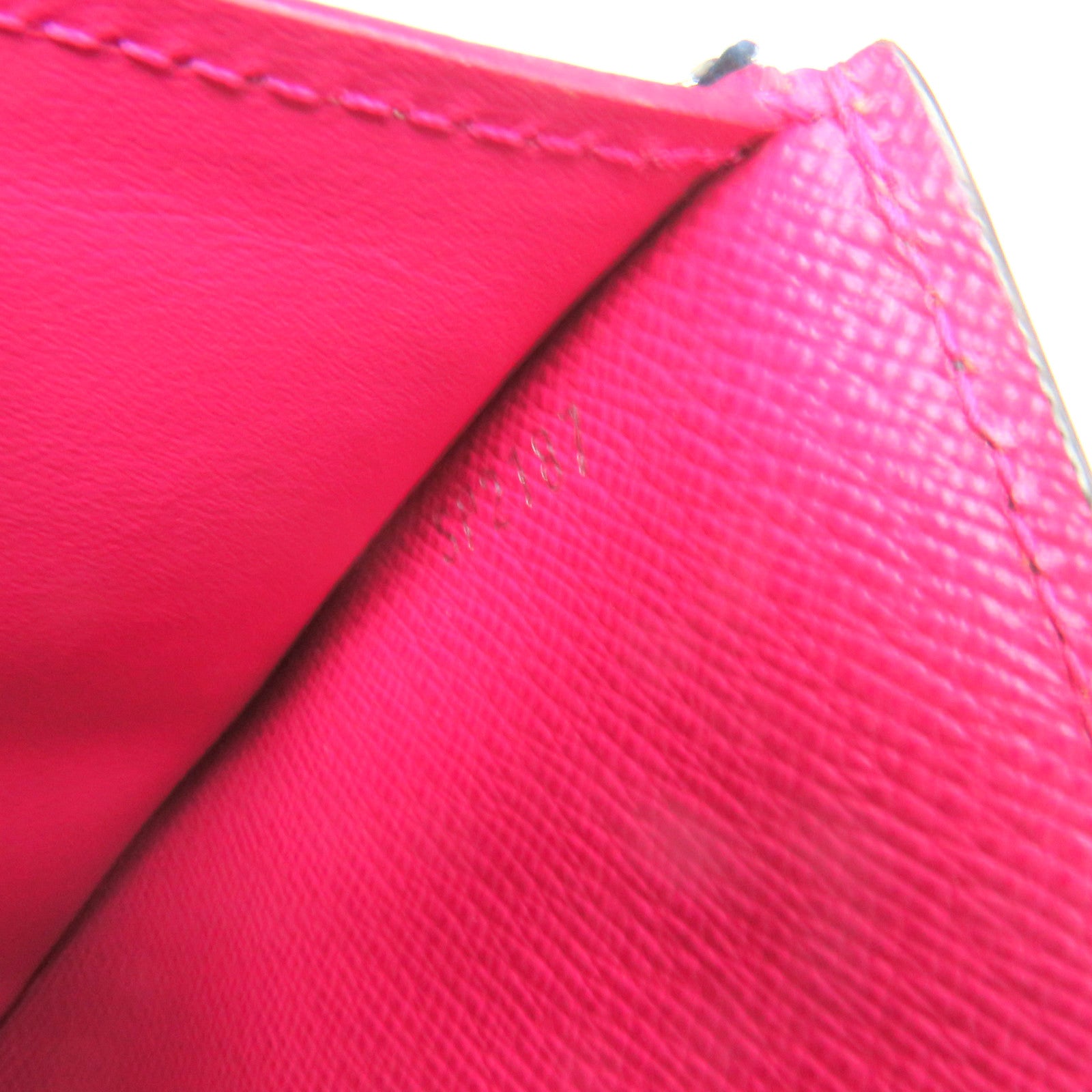 LOUIS VUITTON Epi Victorine Compact Wallet蓝色/粉红色