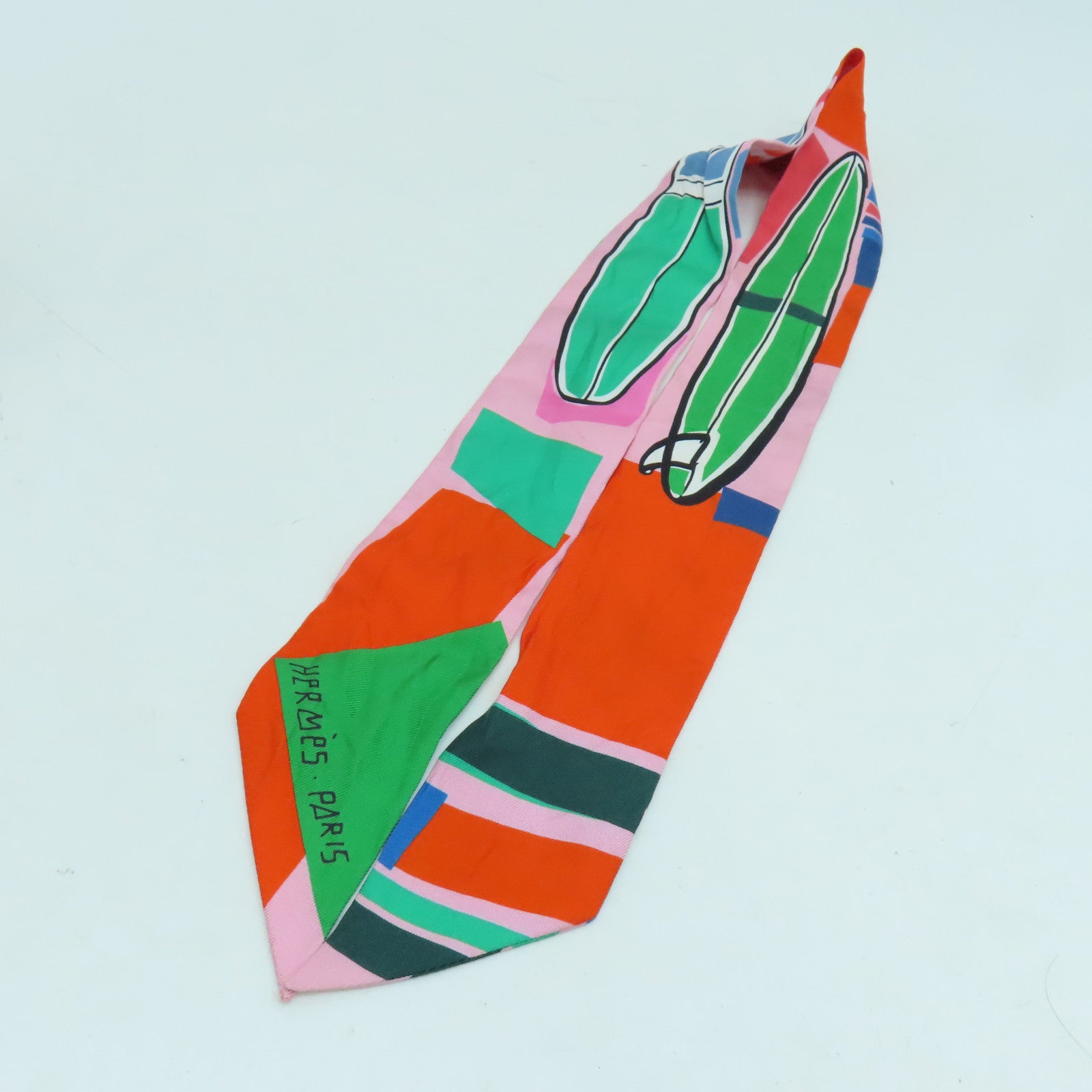 HERMES 【激減優惠】絲質Twilly絲巾彩色
